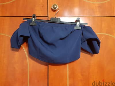 Dark Blue Crop Top