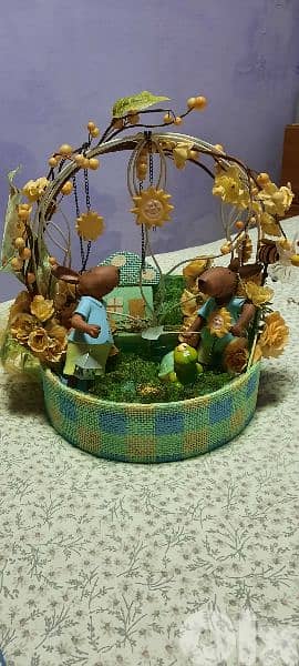 Baskets for Easter decorated. سلل لعيد الفصح 1