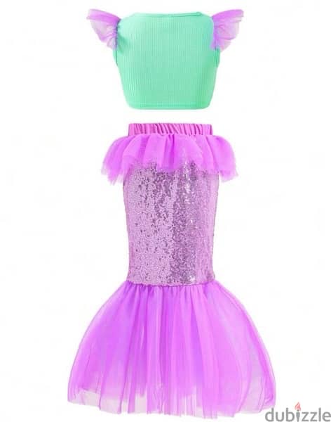 mermaid dress size 6-7y 2