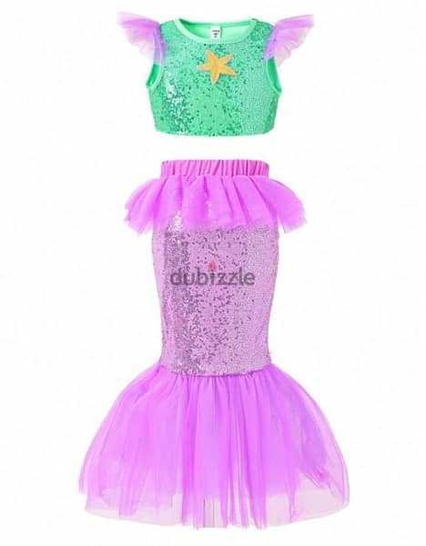 mermaid dress size 6-7y 3
