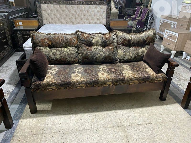 طقم كنبايات كتير مرتب خشب شوح بفتح صندوق 3