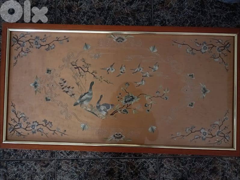 تطريز يدوي على الحرير original hand made silk 0