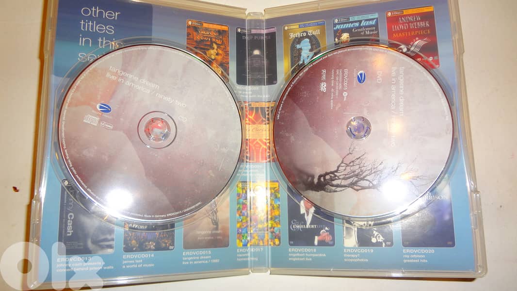 Tangerine dream live in america dvd + cd 1