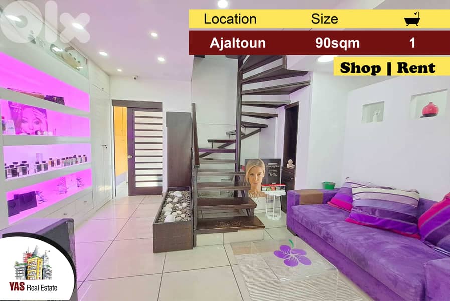 Ajaltoun 90m2 | Shop | Rent | Main Road | KH | 0