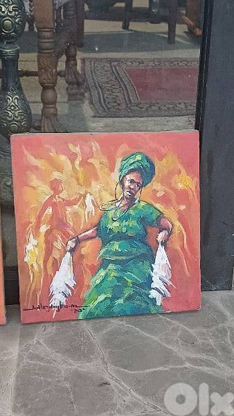 لوحات رسم زيتي اوروبيات 9