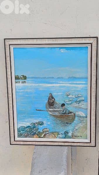 لوحة رسم زيتي اوروبية 0