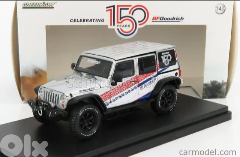 Wrangler Unlimited ( BF Goodrich 150th Anni) diecast car model 1;43. 0