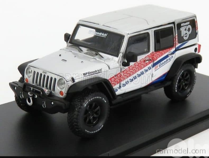 Wrangler Unlimited ( BF Goodrich 150th Anni) diecast car model 1;43. 1
