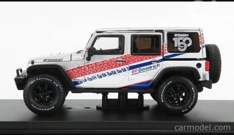 Wrangler Unlimited ( BF Goodrich 150th Anni) diecast car model 1;43. 3