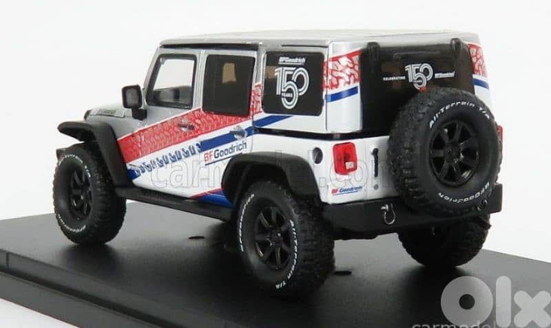 Wrangler Unlimited ( BF Goodrich 150th Anni) diecast car model 1;43. 4
