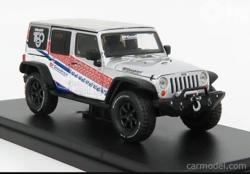 Wrangler Unlimited ( BF Goodrich 150th Anni) diecast car model 1;43. 5