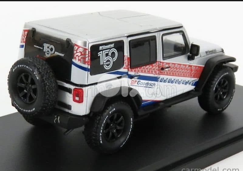 Wrangler Unlimited ( BF Goodrich 150th Anni) diecast car model 1;43. 6