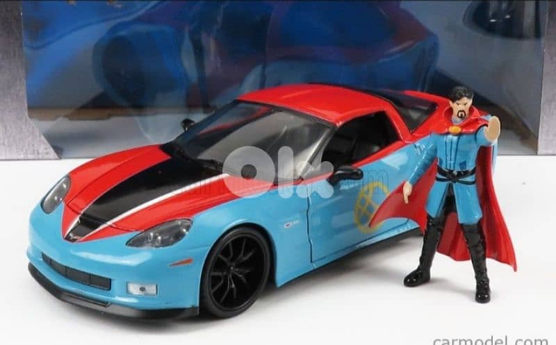 Chevrolet Corvette ZO6 (With Dr Strange figure) diecast car model 1;24 0