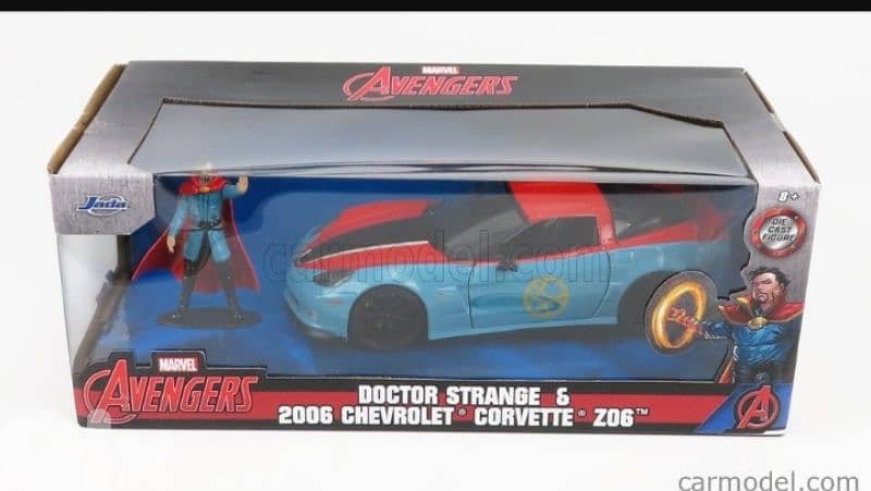 Chevrolet Corvette ZO6 (With Dr Strange figure) diecast car model 1;24 5