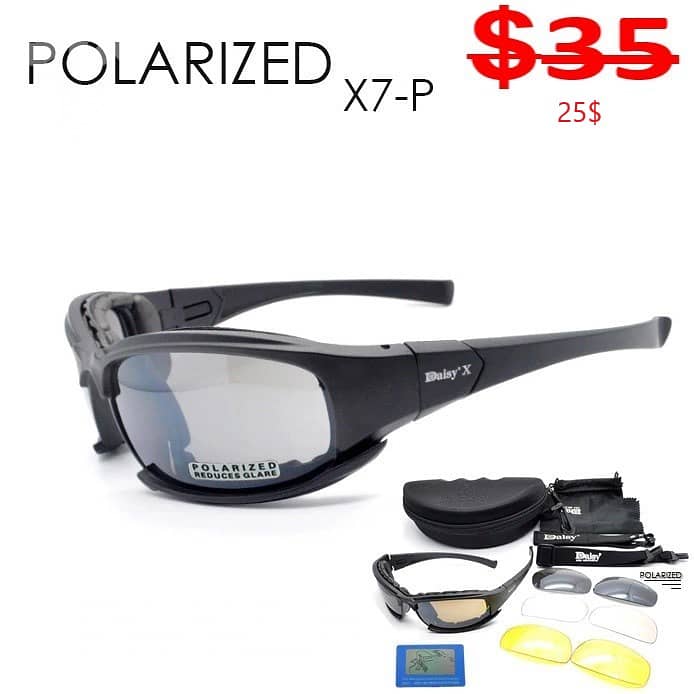 ORIGINAL Daisy X7 polarized sunglasses military Tactical Goggles men 0