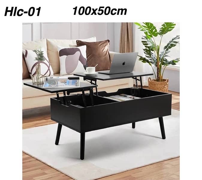 100x50cm Double lift coffee table 0
