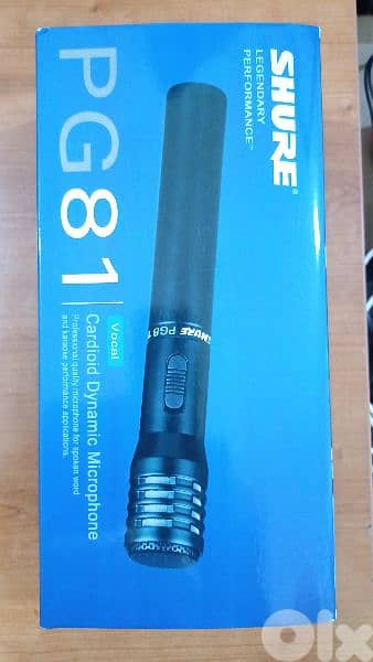 shure PG81 cendencer wired mic,new in box 0