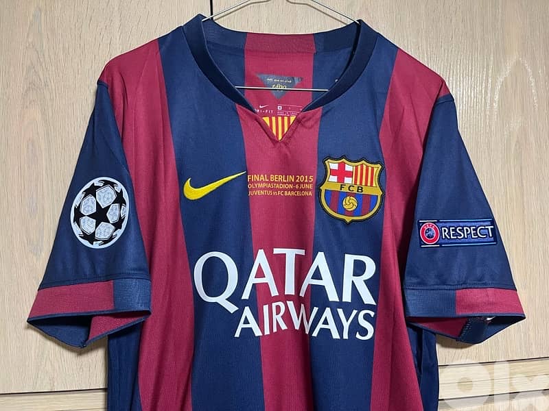 Barcelona messi final berlin 2014/15 special edition nike kit 0