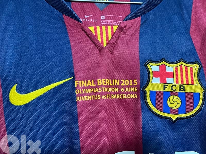 Barcelona messi final berlin 2014/15 special edition nike kit 4