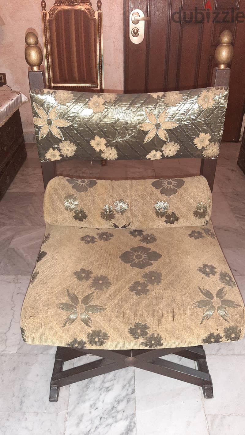 Antique Arabesque wooden chairs 1