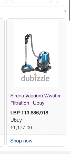 Sirena Water Vaccum Cleaner 4