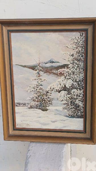 لوحة رسم زيتي 1