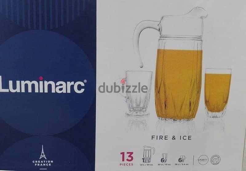 luminarc brand set of 13 pieces 0