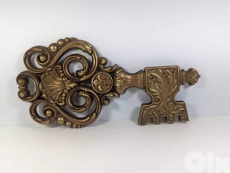 Skeleton Key Wall Hanging Plaque Vintage 0