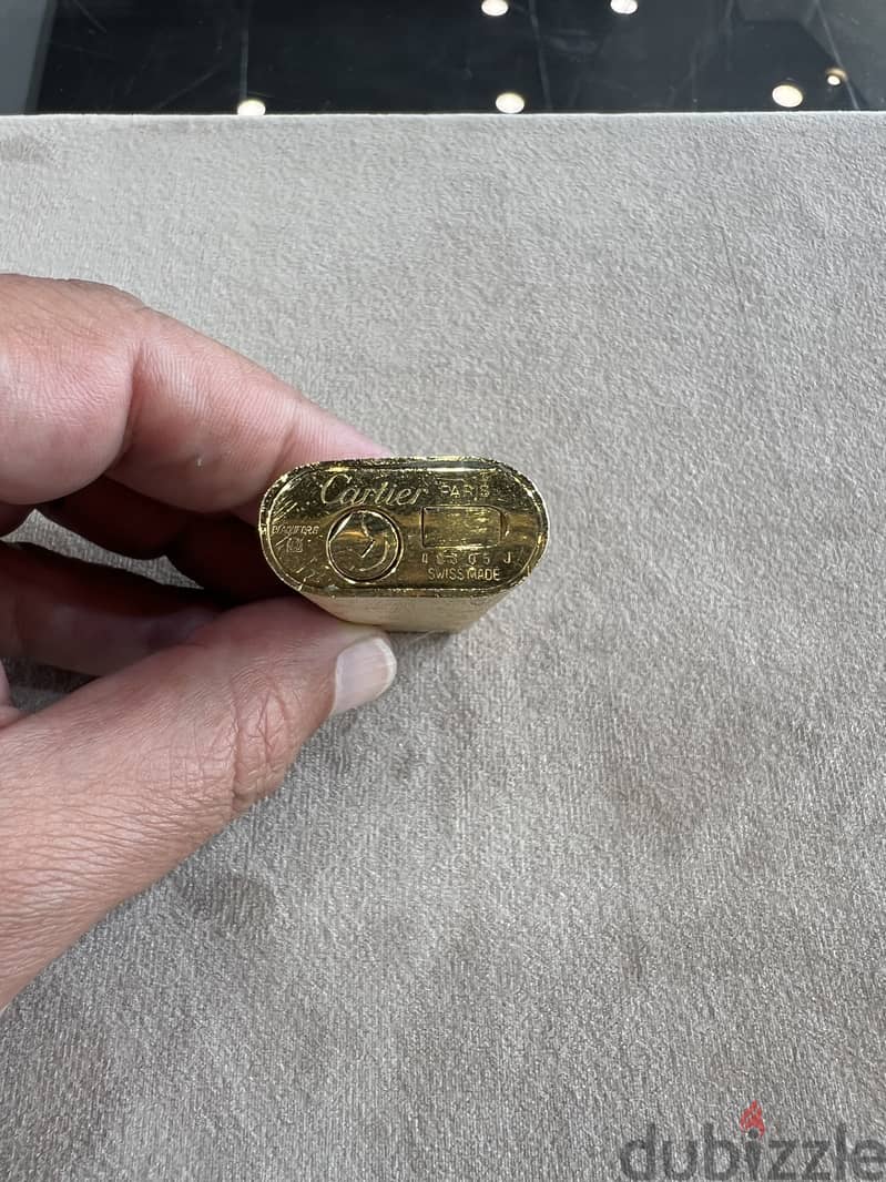 Gold Plated Cartier Lighter 1