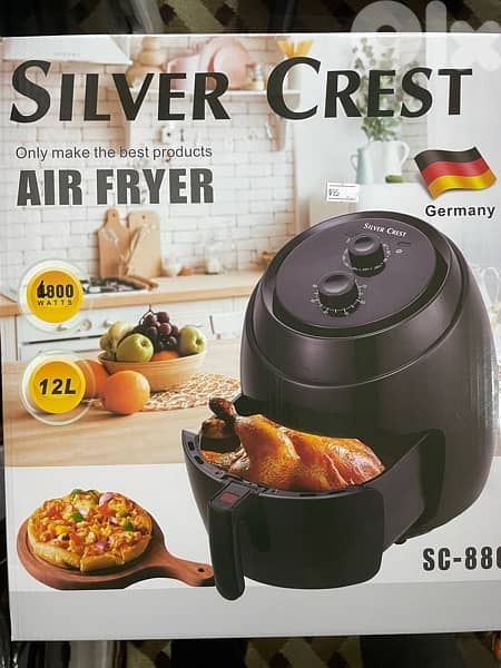Silvercrest airfryer قلاية البطاطس ودجاح ولحوم 3