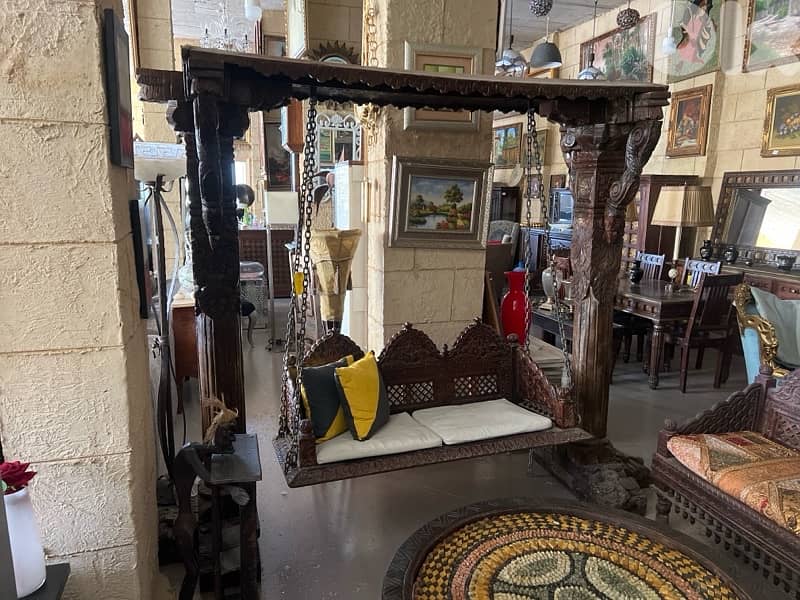 solid wood teak massef swing 1