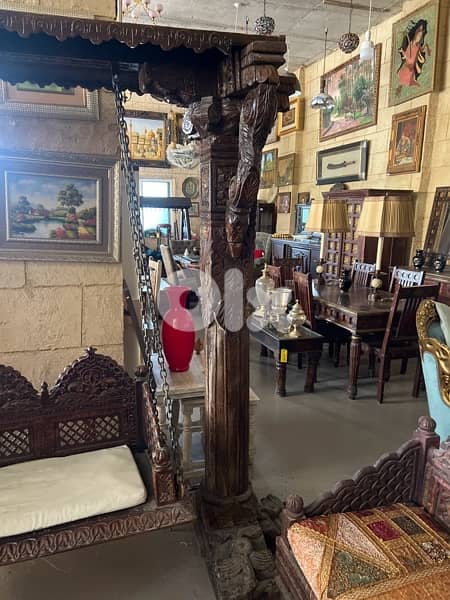 solid wood teak massef swing 2