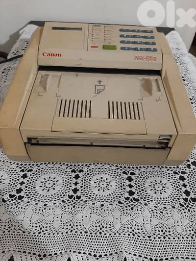 فاكس Fax Canon Japan مع لفات ورق وشبك وكتلوك. .