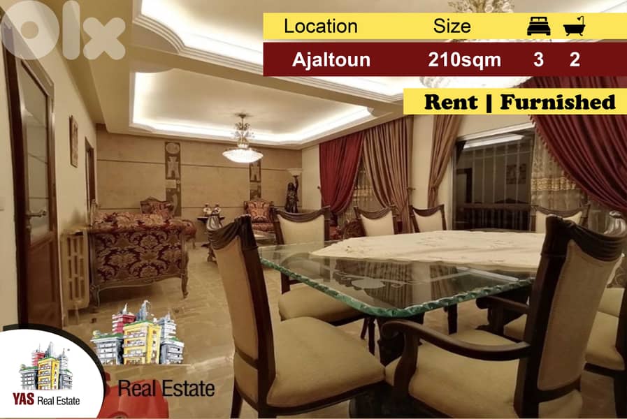 Ajaltoun 210m2 | Luxury | Rent | Open View | Excellent Condition |KH 0