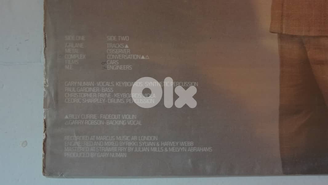 Gary Numan – The Pleasure Principle vinyl album 1