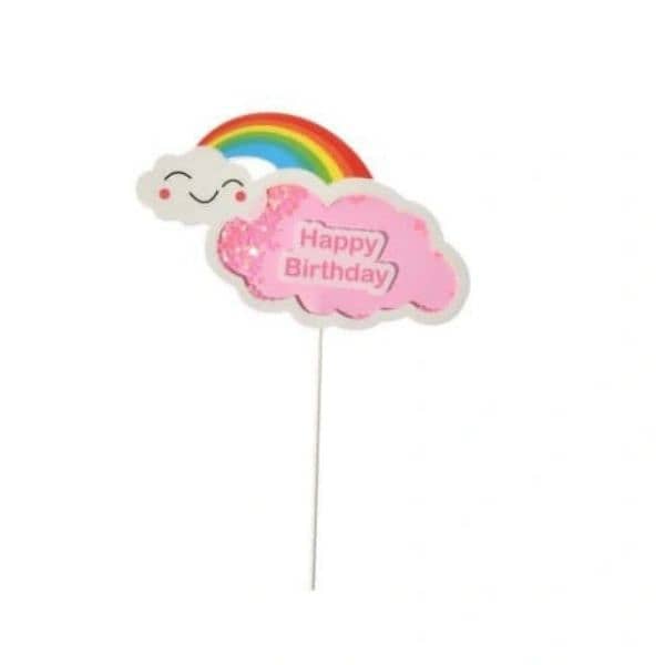 colorful rainbow birthday decoration 3