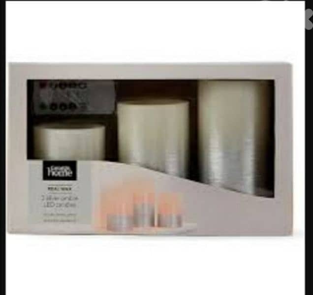 Real Wax 3 silver Ombre LED candles/ 4$ delivery 3
