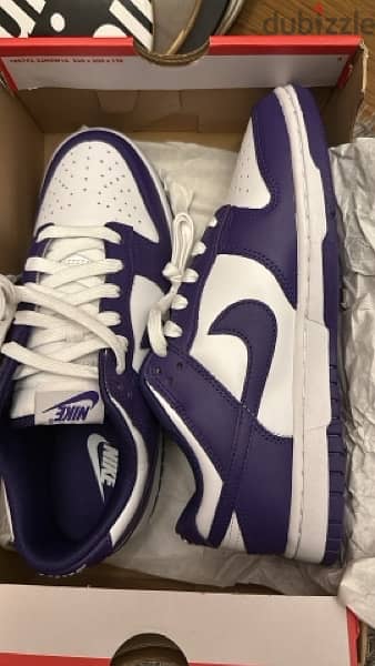 Court purple dunks size 42 brand new 0
