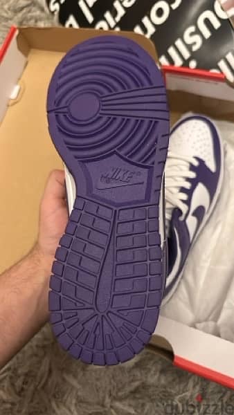 Court purple dunks size 42 brand new 1