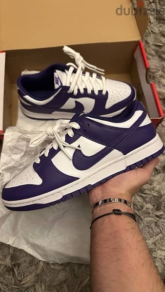 Court purple dunks size 42 brand new 3