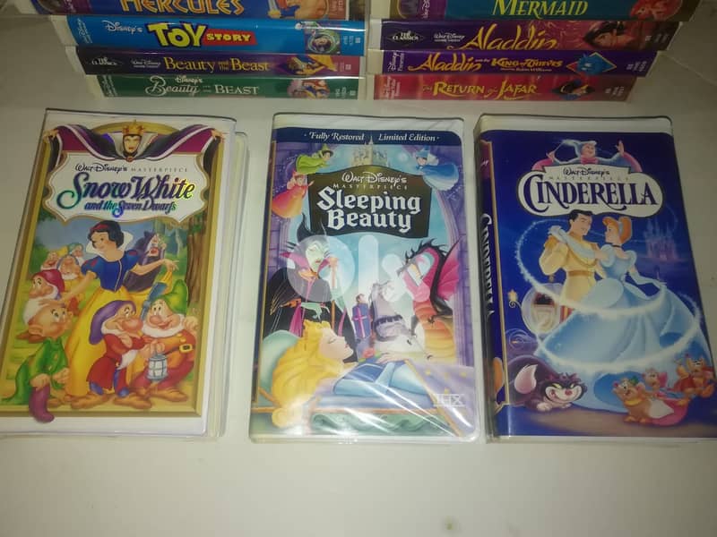 Collection of classic Disney movies on VHS tapes 2