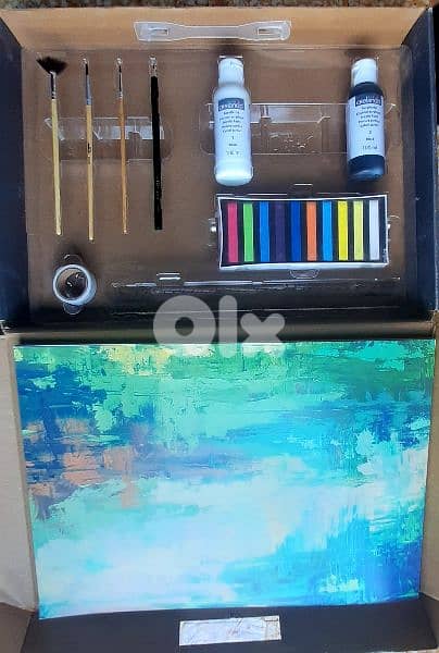 CRELANDO - drawing set of chalk pastels and acrylic paint4$ delivery 4