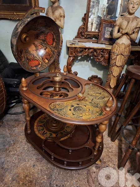 عرباية بار كرة ارضية مميزة انتيك ايطالي globe bar Italy original 1