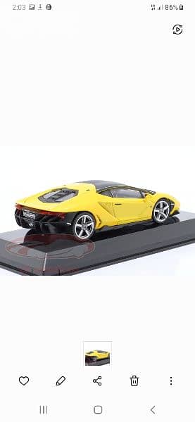 Lamborghini Centenario 2016 diecast car model 1;43. 1