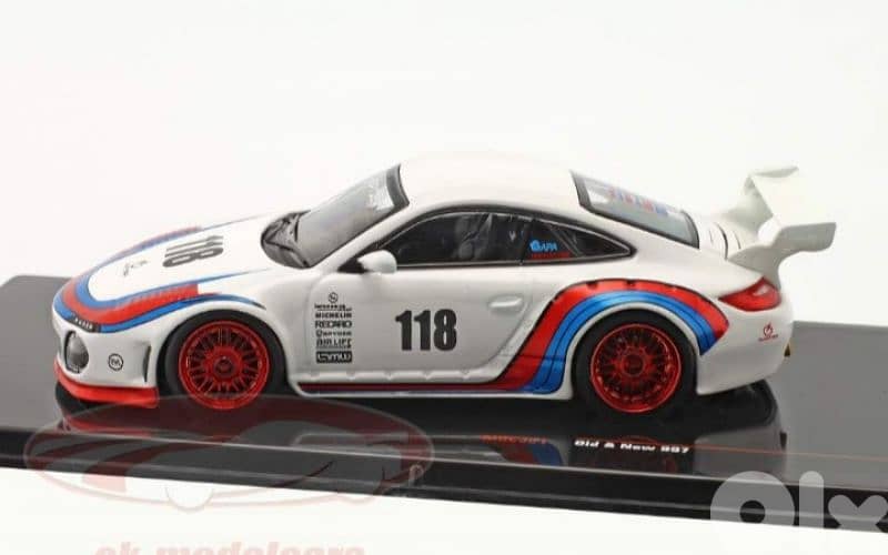 Porsche 997 (Old & New) diecast car model 1;43 2