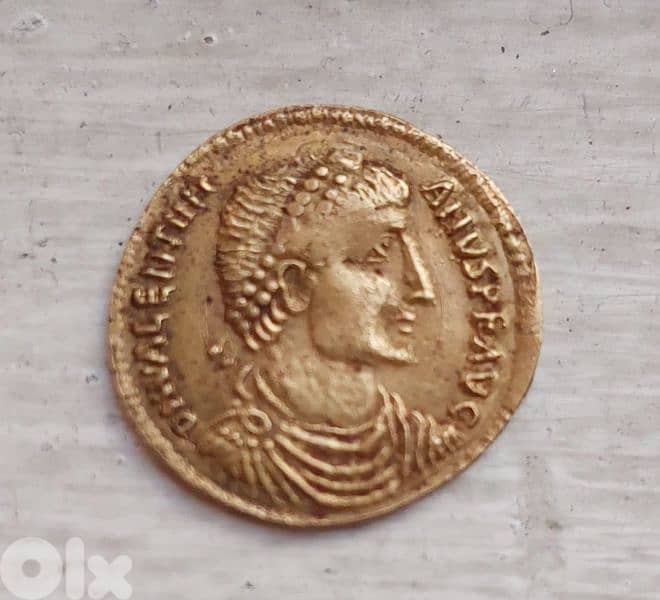 Byzantine Valentianius I Gold coin weight 4.45 grams year 364 AD 0