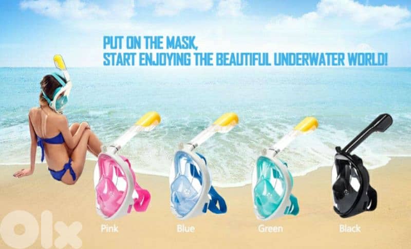 FLYBOO REVOLUTIONARY full dry snorkeling Mask/ 4 $ delivery 0