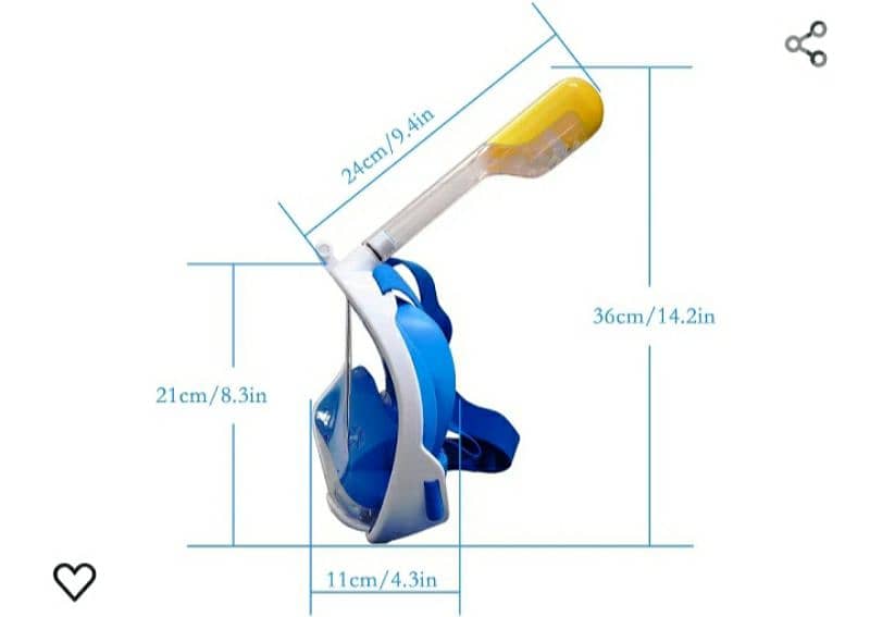 FLYBOO REVOLUTIONARY full dry snorkeling Mask/ 4 $ delivery 11