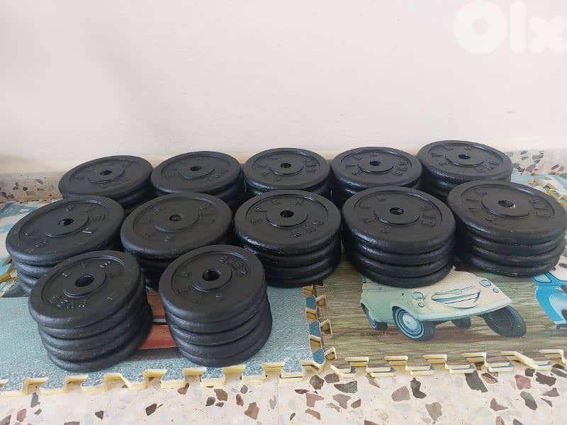 5 kg and 2.5 kg plates 0