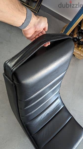 Black Leather Rocking Chair (living room or gaming room) 1